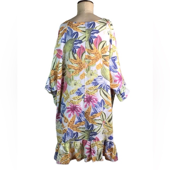 Piazza Del Tempio Multicolor Floral Oversized Dress, M , EUC - Picture 3 of 5